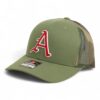 Arkansas Razorbacks Baseball Script A 3D Snapback Trucker Hat- Loden/ Green Camo