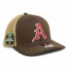 Arkansas Razorbacks Baseball Script A 2025 College World Series 3D Snapback Trucker Hat- Brown/ Tan